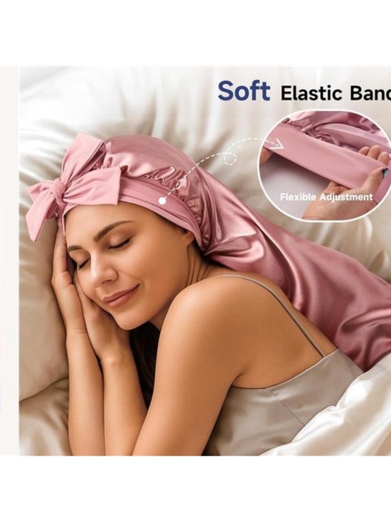 New Mulberry Silk Bonnet for Sleeping Women, Untangled Hair Care main image 5